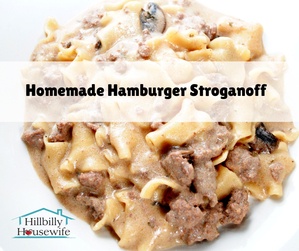 Try this hamburger stroganoff recipe for dinner tonight. Quick, easy, and mighty tasty.