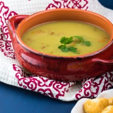 This split pea soup is easy to make and very tasty.