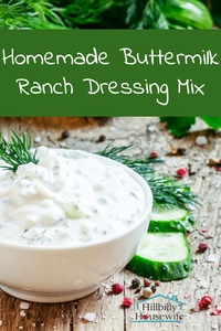 Here's a batch of dressing made using my buttermilk ranch dressing mix.