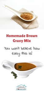 this gravy mix recipe is so easy to put together and use.