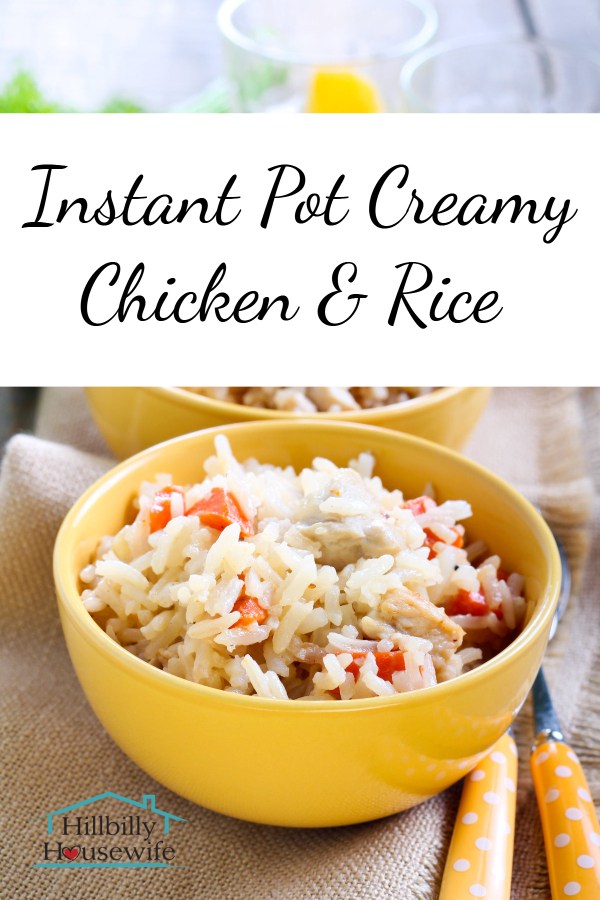creamy chicken and rice recipe instant pot