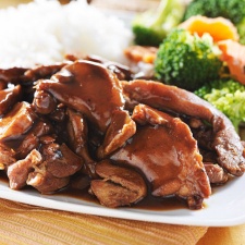 A plate of my favorite teriyaki chicken. Recipe below.