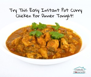 Try this easy instant pot curry chicken for dinner tonight.