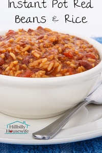 A quick and easy recipe for red beans and rice in the Instant Pot.