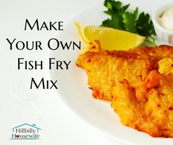 My recipe for Homemade Fish Fry Mix Fried fish cooked to perfection using homemade fish fry mix, served with lemon and tartar sauce.